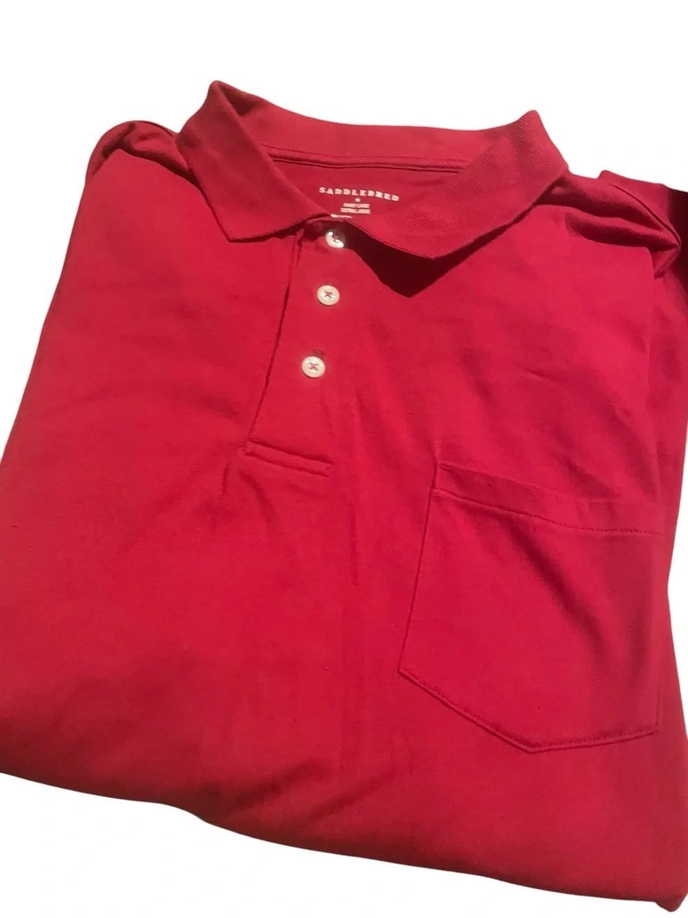 Saddlecreek Red Men's Polo Shirt sz XL excellent condition